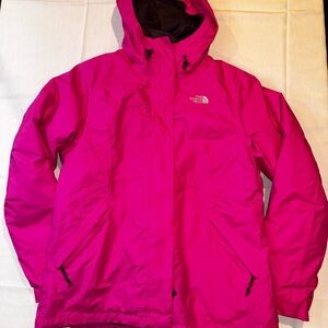 The North Face Hot Pink Hyvent Coat-Women’s Large-Good Condition
